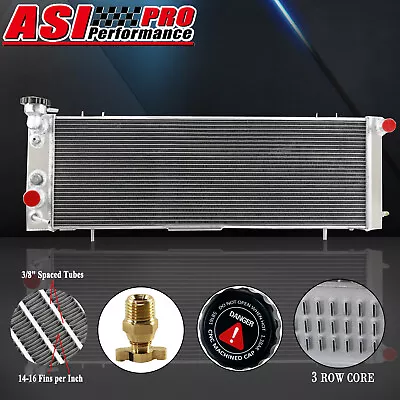 3 Row Aluminum Radiator For 1991-2001 Jeep Cherokee XJ Comanche 2.5L 4.0L AT&MT • $119.95