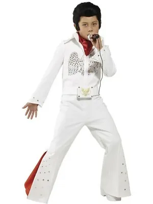 Elvis Child Costume - Jumpsuit And Scarf (Medium 7-9 Years) Pk 1 • $58.99