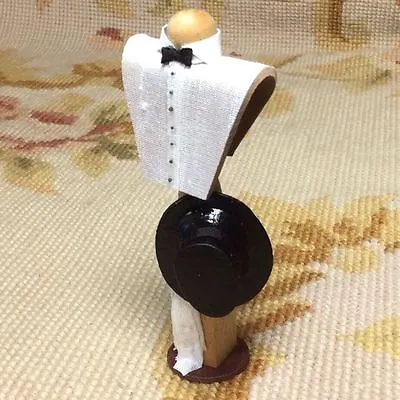 Pat Tyler Dollhouse Miniature Male Top Hat Dress Form Mannequin Figure  440 • $32.95