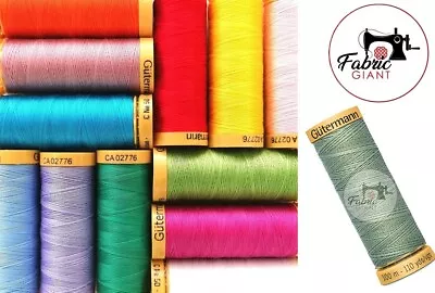 £2.99 • Buy Gutermann 100% Natural Cotton Sewing Thread 100m Spools Machine And Overlocker