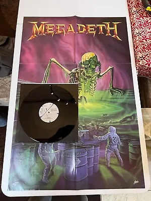 Megadeth 12  Vinyl Single With Large Poster  No More Mr Nice Guy (12sbk4) • £20