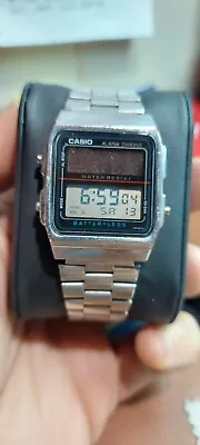 Casio Al-180 Solar Powered Digital Mens Vintage Watch • $55