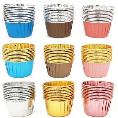 50X Paper Cups Large Cake Cupcake Wrappers Muffin Cases Baking Cup Cake Liner • £6.99