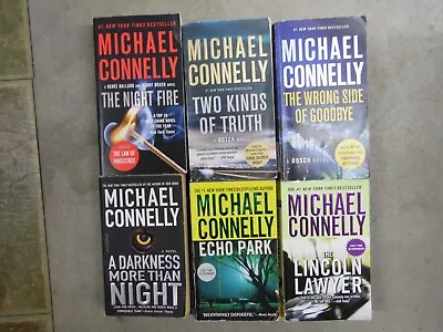 Lot Of 6 Michael Connelly Mystery Thriller Suspense Paperback Books • $6.99