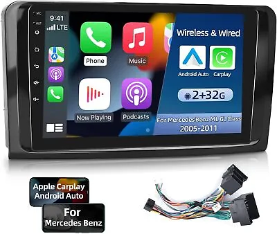 For Mercedes Benz W164 X164 ML GL Class Car Stereo Radio CarPlay GPS Navi FM BT • $148.98