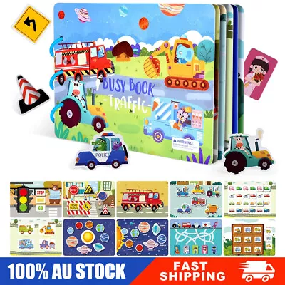 Montessori Preschool Learning Activities Busy Book Quiet Book Toys For Toddlers • $10.98