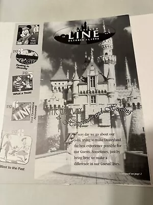 DISNEYLAND LINE Cast Member Only Exclusive Magazine Rare - Oct 11 1996! • $6.99