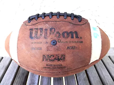 Vtg Wilson WTF1003 NFKS / NCAA JV Leather USA Inflate 13.5 Lbs Free S/H • $54.99