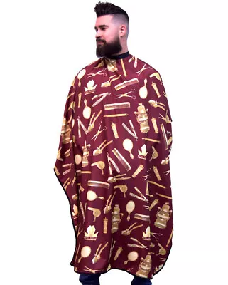 Barber Cape Vintage Barber Cape For Men Professional Hair Cutting Cape • $31.99