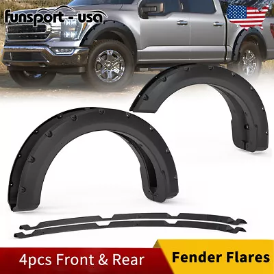 Fender Flares For 2021-2022 Ford F150 F-150 Pocket Rivet Style Smooth Bolt 4PCS • $117.99