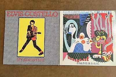 Lot Of 2 Elvis Costello Vinyl Records Preowned My Aim Is True Imperial Bedroom • $23