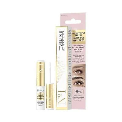 Eveline Multipeptide Lash & Brow Booster Serum For Growth & Strengthening 4ml • £5.99
