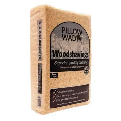 Pillow Wad Dust Extracted Wood Shavings Kiln Dried Bale 3.6Kg • £9.99