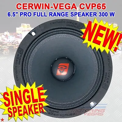 Cerwin-vega Cvp65 6.5” Pro Midrange Car Audio Speaker (sold Individually) 300 W • $9.99