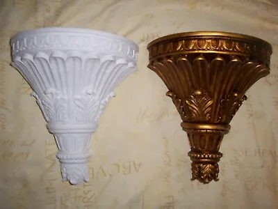 £40 • Buy 2 Architectural Ornate Plaster Corbels Brackets Shelves Wall Decor Plaques New