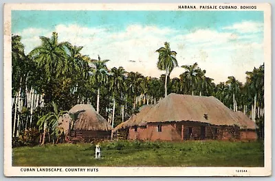 Habana Cuba Cuban Landscape Country Huts Vintage Postcard • $4.24