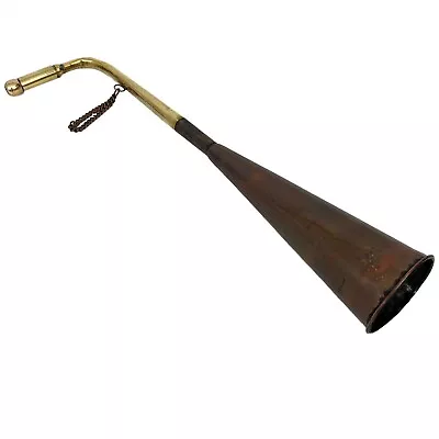 Ear Trumpet Pipe Stethoscope Signal Horn Fanfare Decoration 35cm Antique Style • £149.92