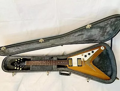 Rare First Year 1998 Epiphone Korina 58 Reissue Flying V Guitar & Ohsc L@@k • $995