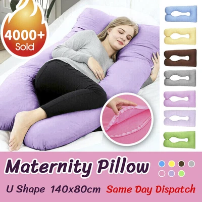 $10.99 • Buy Large Size Maternity Pregnancy Nursing Sleeping Body Boyfriend Pillow-80 X 140cm
