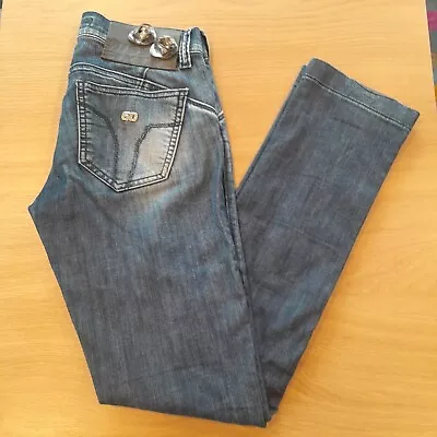 Miss Sixty Women's Jeans In Dark Blue Size 26 - L31 Style Colette - USED. • £14