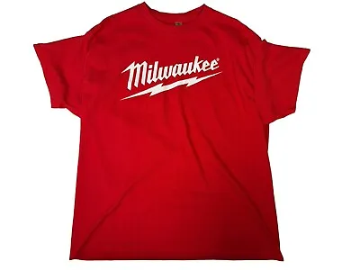 Milwaukee Tools  My Tool Lasts Longer Than Your Tool  Red XL T-Shirt GUC • $12.98