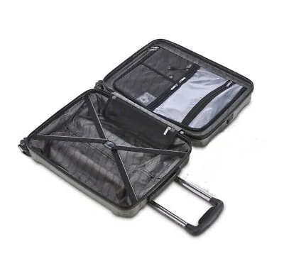 Samsonite Endure Cabin Hard Suitcase  4 Wheel Spinner Silver/grey55cm/44L • £79