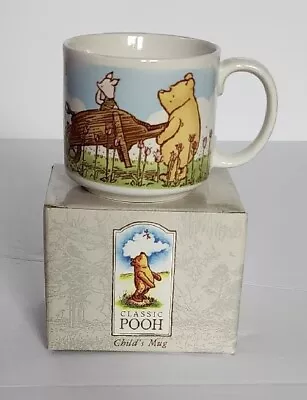 Disney Classic Winnie The Pooh Child's Mug By Charpente Pooh Pushing Wheelbarrow • $10.50