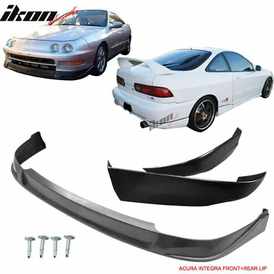 Fits 94-97 Acura Integra 2Dr Coupe CONCEPT Style Front + Rear Bumper Lip PU • $147.99