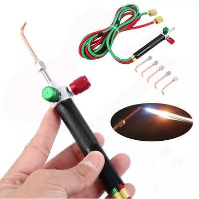 Welding Soldering Kit Hot Jewelry Jewelers Micro Mini Gas Little Torch 5 Tips US • $18.99