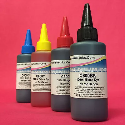 400ML PRINTER INK REFILL BOTTLES FOR CANON Ix4000 Ix5000 Ip3000 850i CARTRIDGES • £11.99