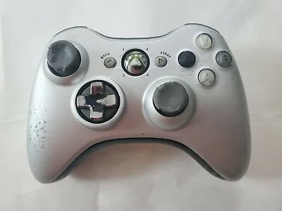  B  Official OEM Genuine Microsoft Xbox 360 Wireless Controller Silver! Free S/H • $16.99