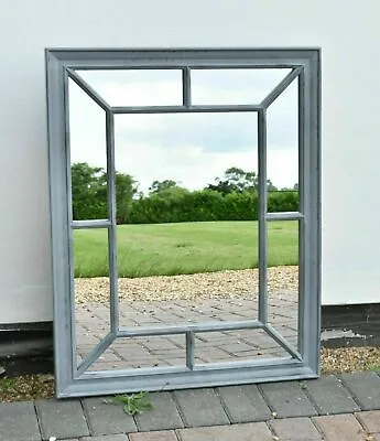 £29.99 • Buy 60x76CM Rustic Look Window Style Arch Mirror Hallway Bedroom Home Wall Mounted