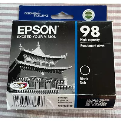 Epson 98 Black Ink Cartridge T098120 • $19