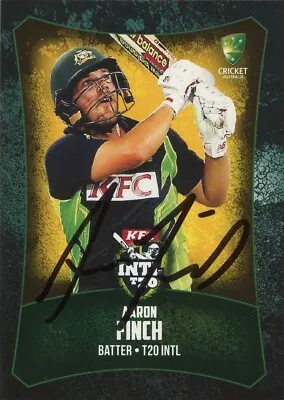 Signed 2016 2017 Australia T20 Cricket Tap N Play Card - Aaron Finch • $11.99