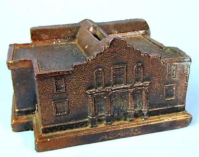 THE ALAMO VINTAGE 1950's METAL SOUVENIR BUILDING BANK • $63.75