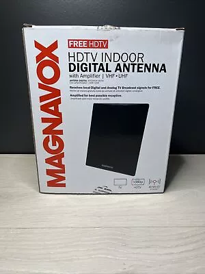 Magnavox MC325N HDTV Indoor Digital Flat Antenna 40 Mile Range Power Amplified • $13.83