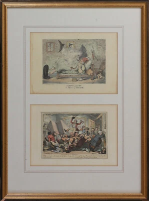 £345 • Buy Engravings By Gillray And Rowlandson:  German Luxury ,  Miseries Of The Country 
