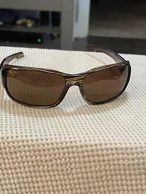 Maui Jim Sunglasses Frame HAMOA BEACH MJ266-15 61-17-130 TAN BROWN ITALY • $124.99