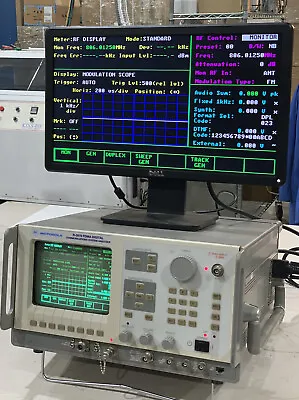 Calibrated Motorola R2660C Communications System Analyzer + External Color LCD • $1375