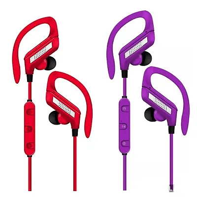 Jivo Liberty Sport Bluetooth Earphone Colour  Red/purple  (ELX-1020) • £4.99