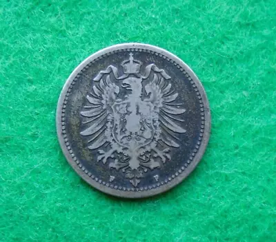 Germany 50 Pfennig 1875 F Collectable Grade Scarce Date (M-337) • £19.99