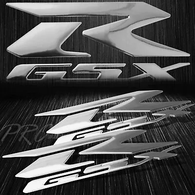 2x 6.25  ABS 3D Emblem Decal Fender/Fairing Logo Sticker Suzuki GSXR GSX Chromed • $14.78