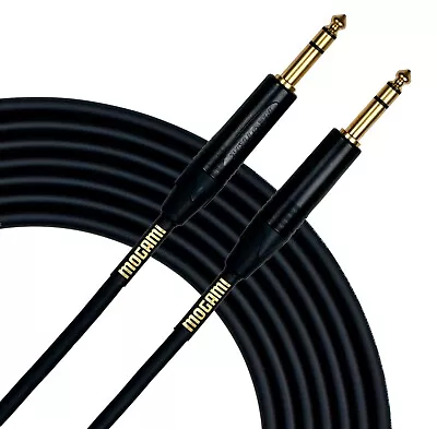 Mogami Gold TRS-TRS Balanced 1/4  Audio Patch Cable - 3ft 6ft 10ft 15ft 20ft • $84.95