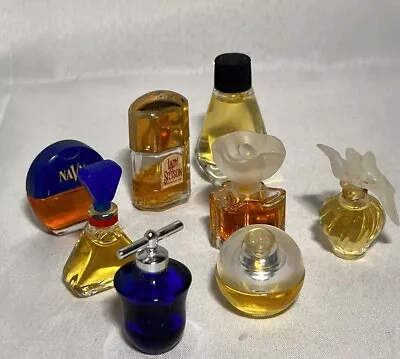 8 Mini Miniature Perfume Bottles Sample Travel  Assorted Brands Vintage • $24.50