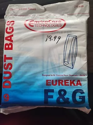 Eureka F&G Upright Vacuum Bags By EnviroCare • $6.57