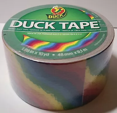 Rainbow Wave Duct Tape Roll Duck Brand NIP 1.88  X 10 Yd DISCONTINUED • $9.99