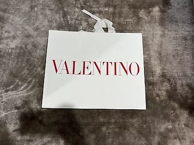 White And Red Valentino Paper Bag  • £7.50