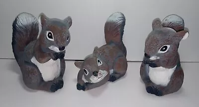 3 Vintage 1990 ART LINE #6017 Squirrel Lawn Ornaments/Figurines Outdoor Decor • $14.99