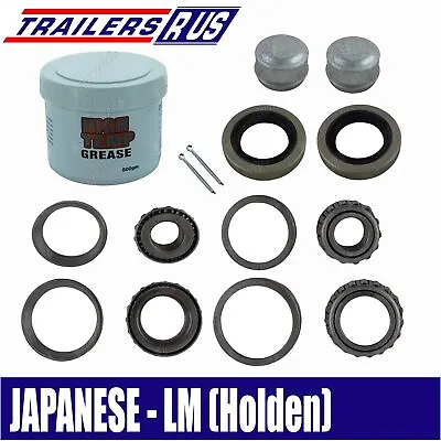 Car Box Trailer Wheel Bearings Kit Holden LM Type JAPANESE Bearings Inc Grease • $44.95