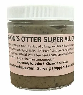 $40 • Buy Lenon's Otter Super All Call Lure 8 Oz Jar Long Liner Trapper's Special